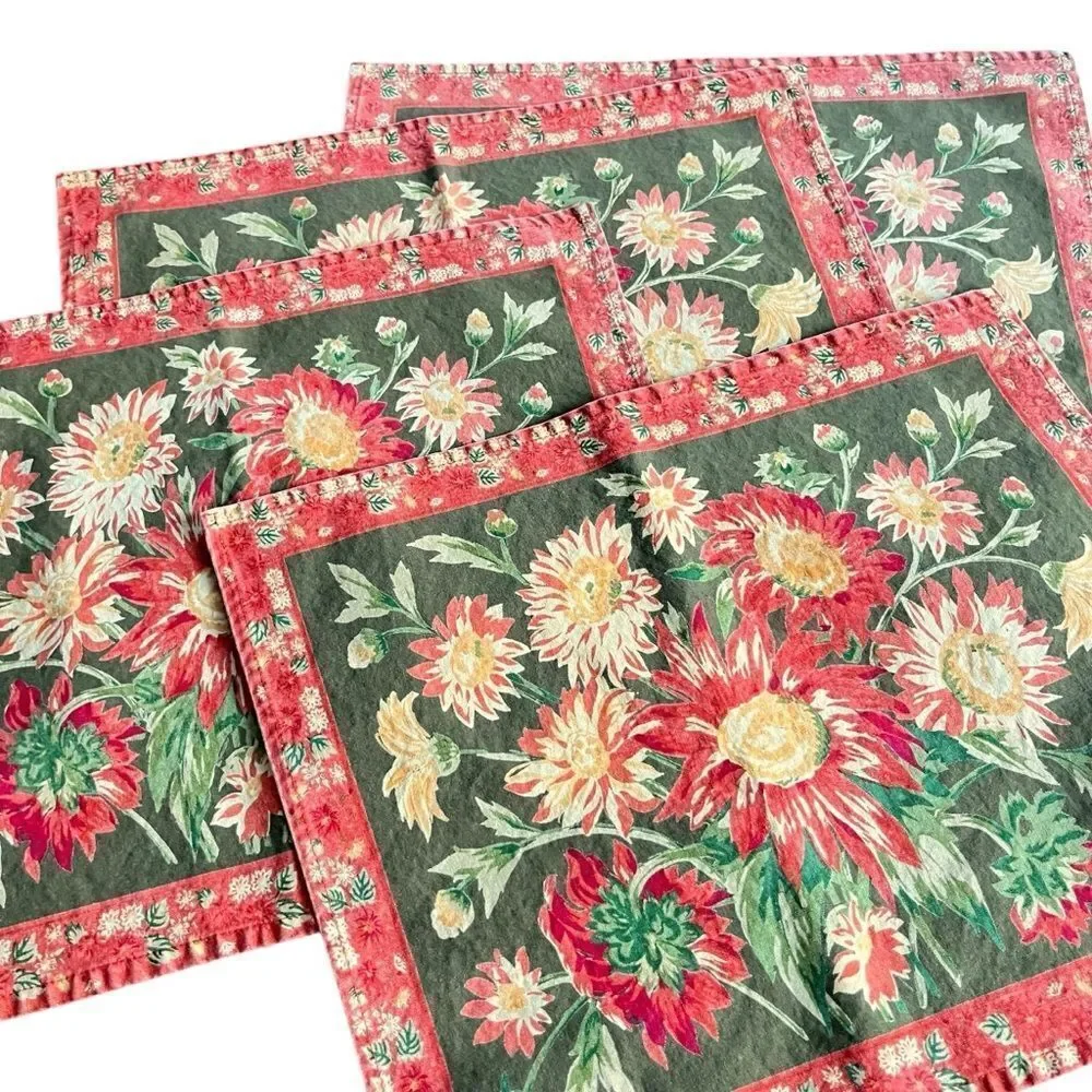 April Cornell Floral Placemats, Set Of Four